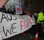 Manchester Disabled People Against Cuts block V.I.P. Tory Party Conference entrance